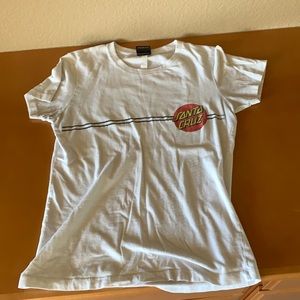 white Santa Cruz tshirt
